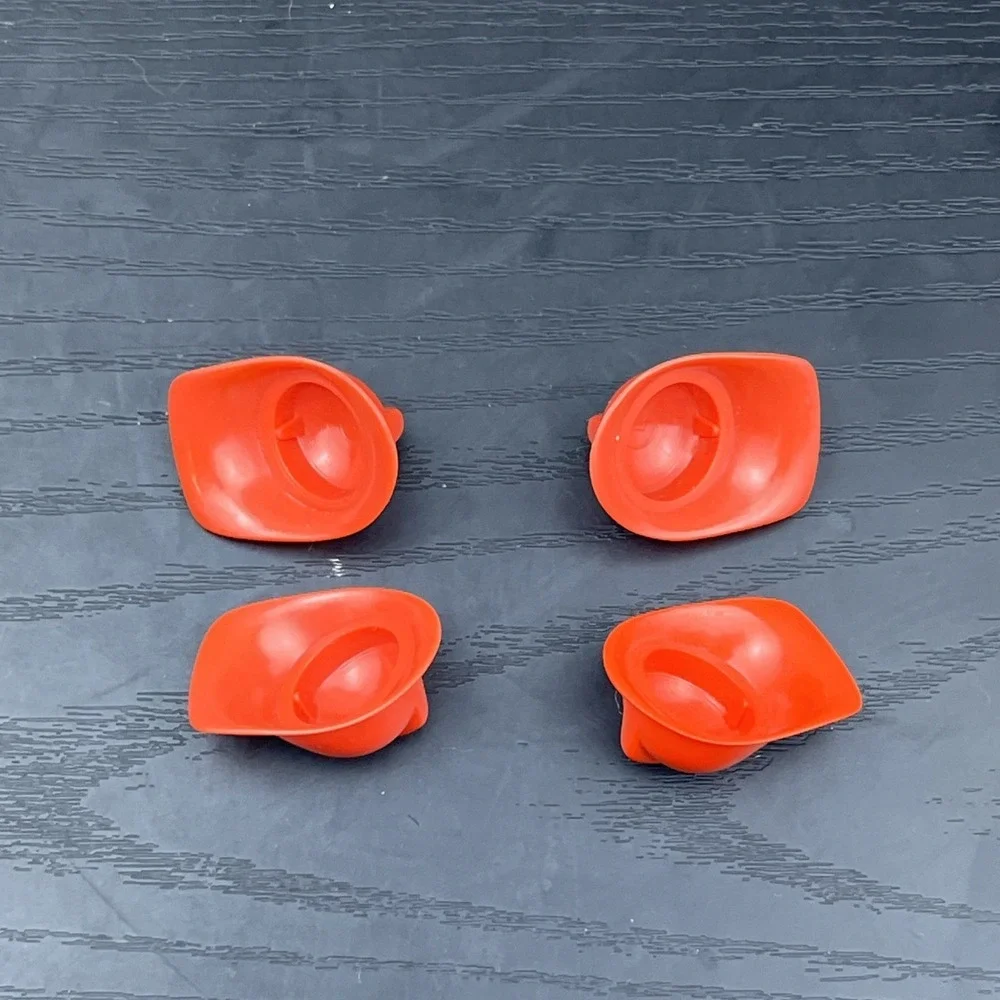 Playmobil Firefighter Red Helmets Lot of 4‎ Fire Rescue Replacement Accessories